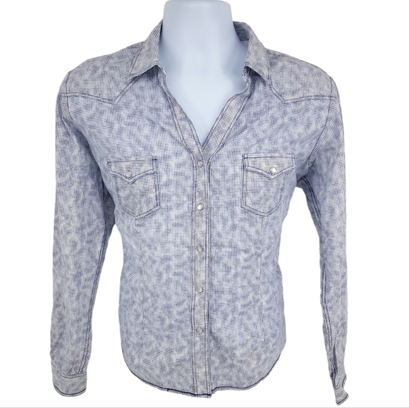 Rough Stock Panhandle Mens Pearl Snap 100% Cotton Western Button Up Size L - Picture 1 of 15